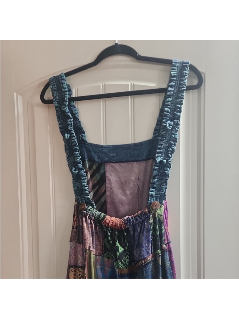 NWOT Kathmandu Boho Patchwork Wide Leg Jumpsuit - Multicolor OS - Picture 4 of 7